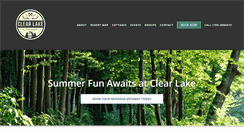 Desktop Screenshot of clearlakevillageresort.com